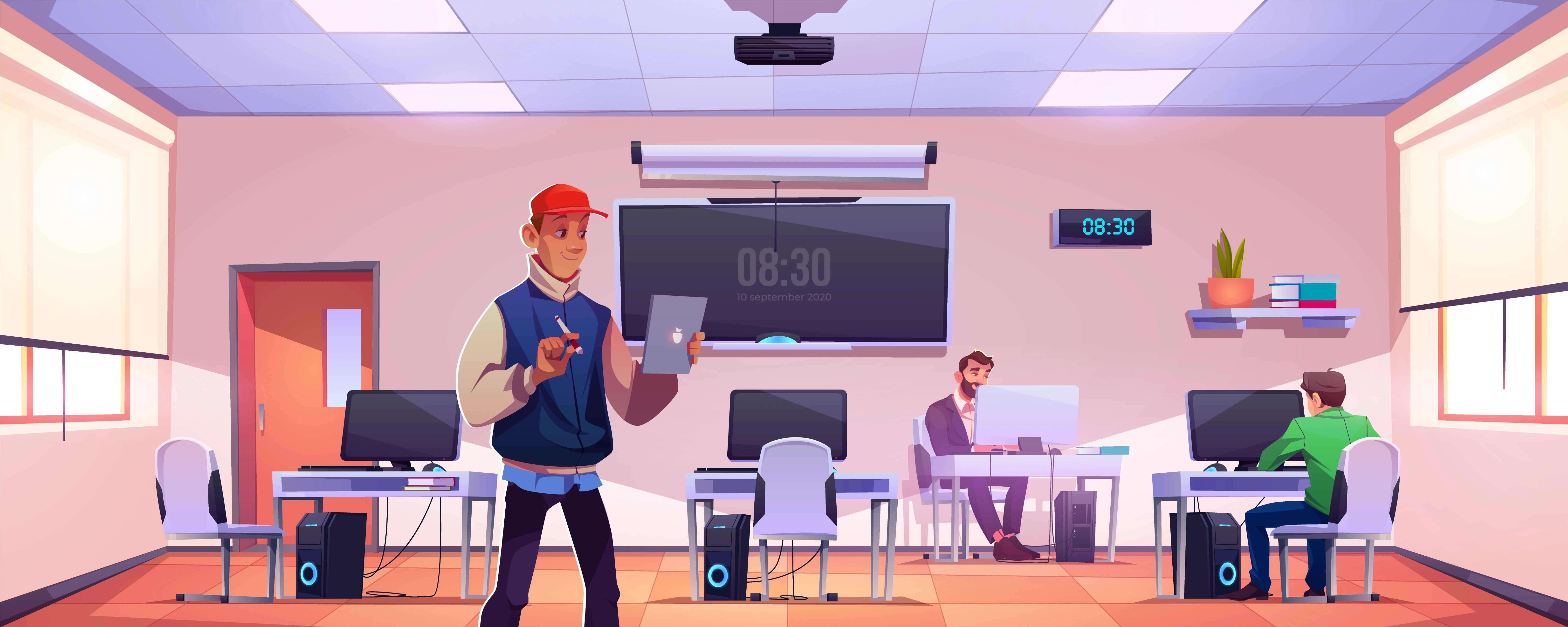 High-Tech Computer Lab