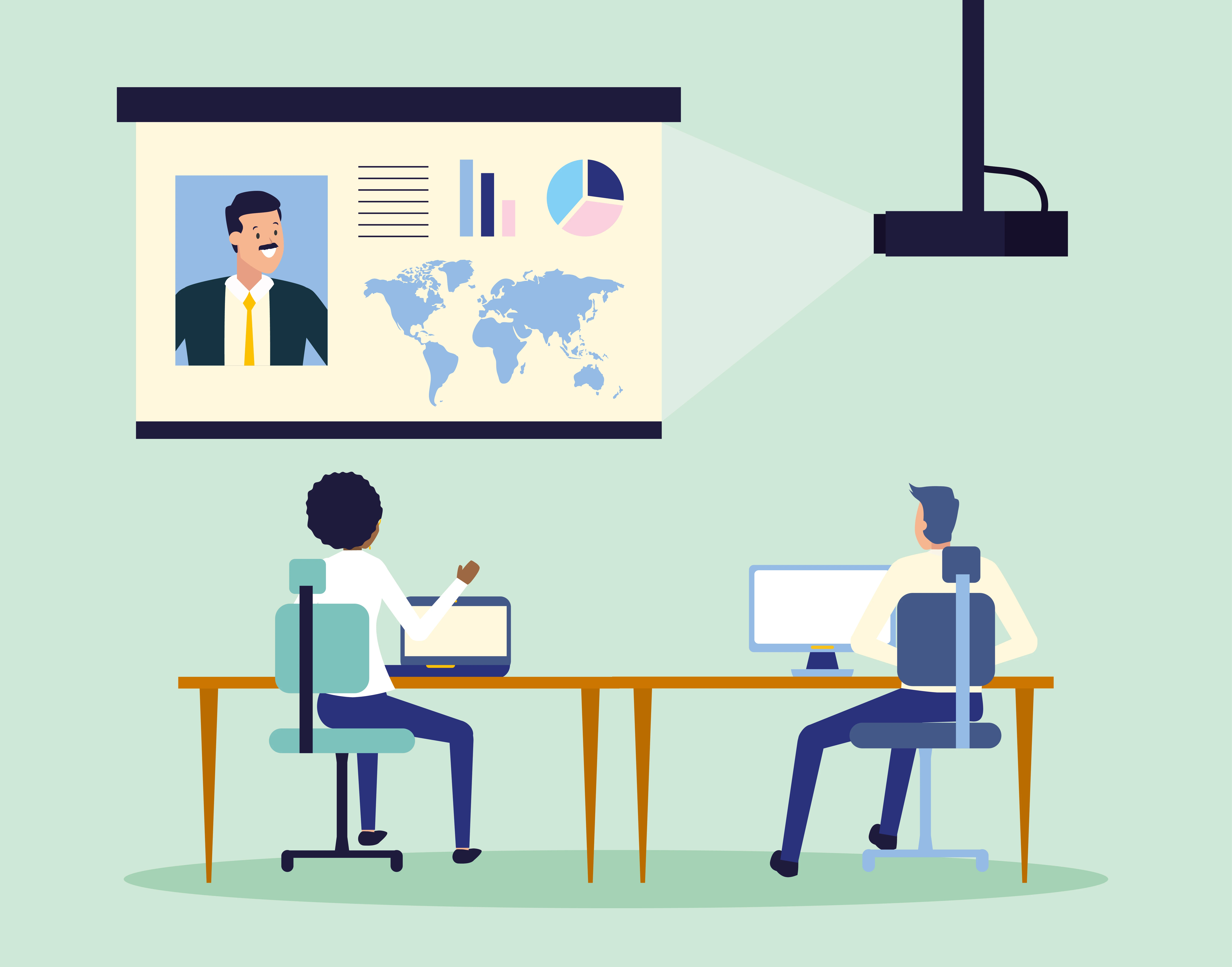 Projector-enabled Training